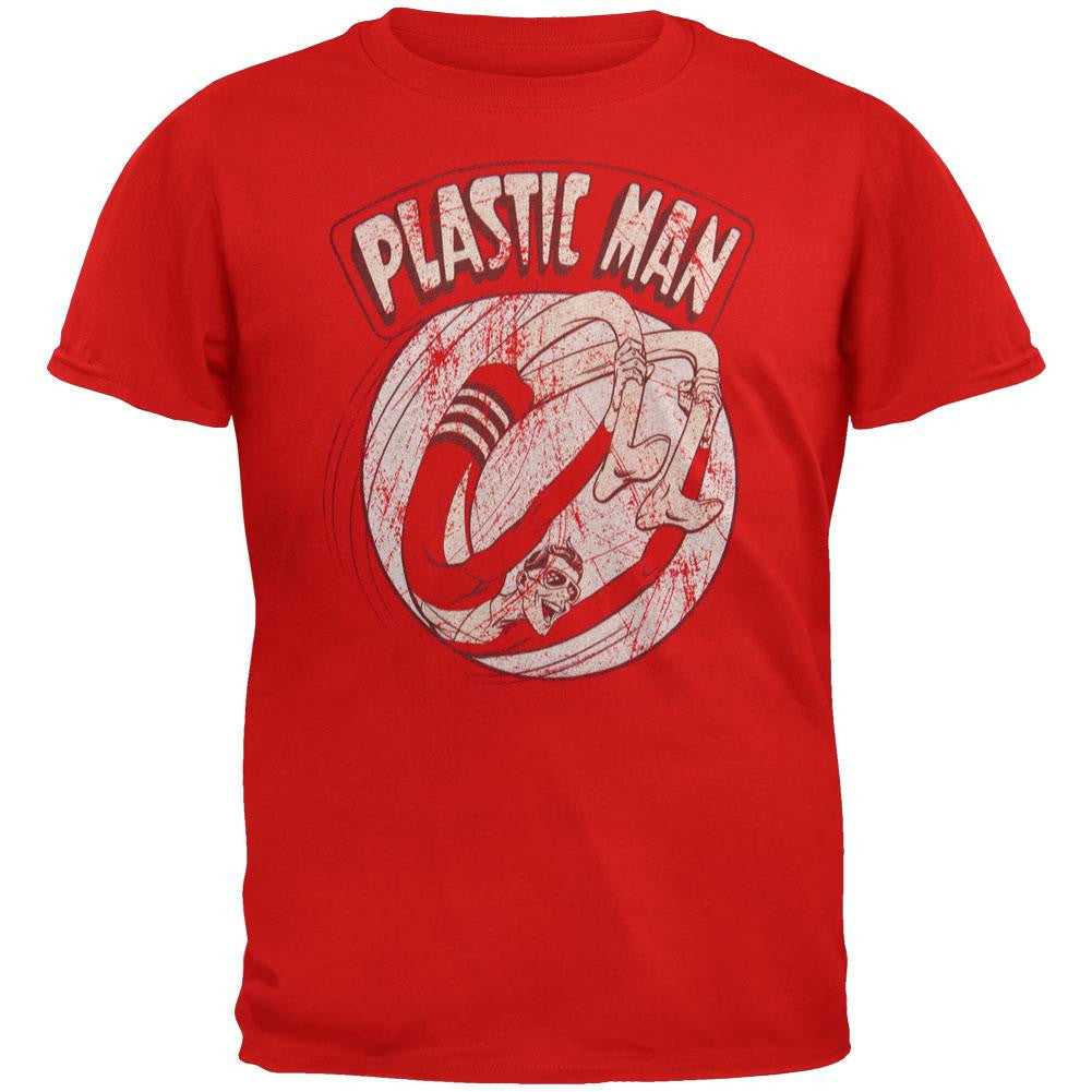 Plastic Man - Bounce Youth T-Shirt Youth T-Shirts Plastic Man LG Red