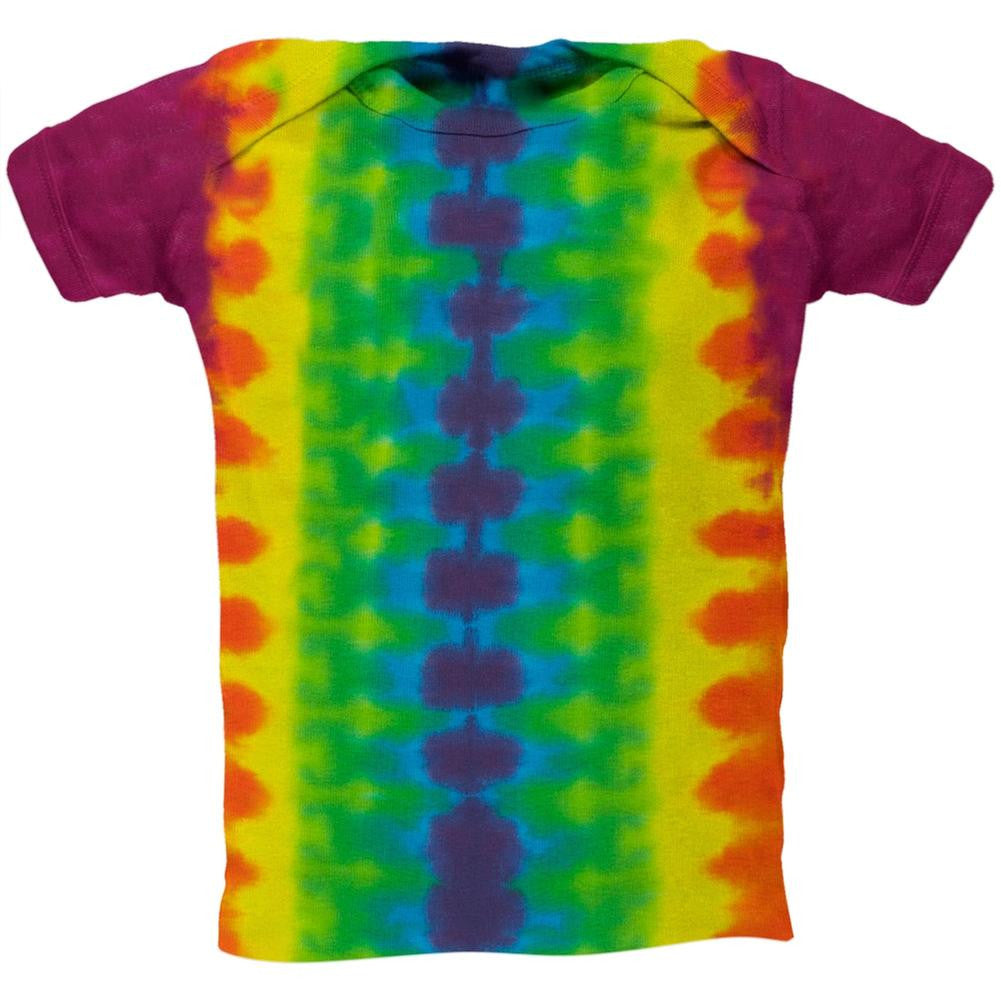 Vertical Striped Lapneck Tie-Dye Infant Shirt Infant T-Shirts Old Glory