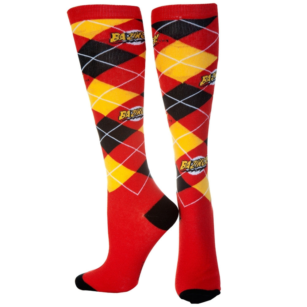 Big Bang Theory - Bazinga Argyle Socks Women's Socks Big Bang Theory OS Multi