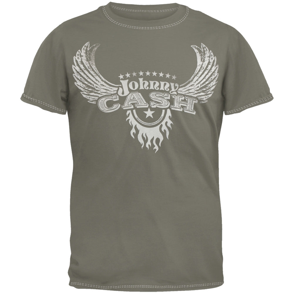 Johnny Cash - Flight Overdye Youth T-Shirt Youth T-Shirts Johnny Cash YLG Grey