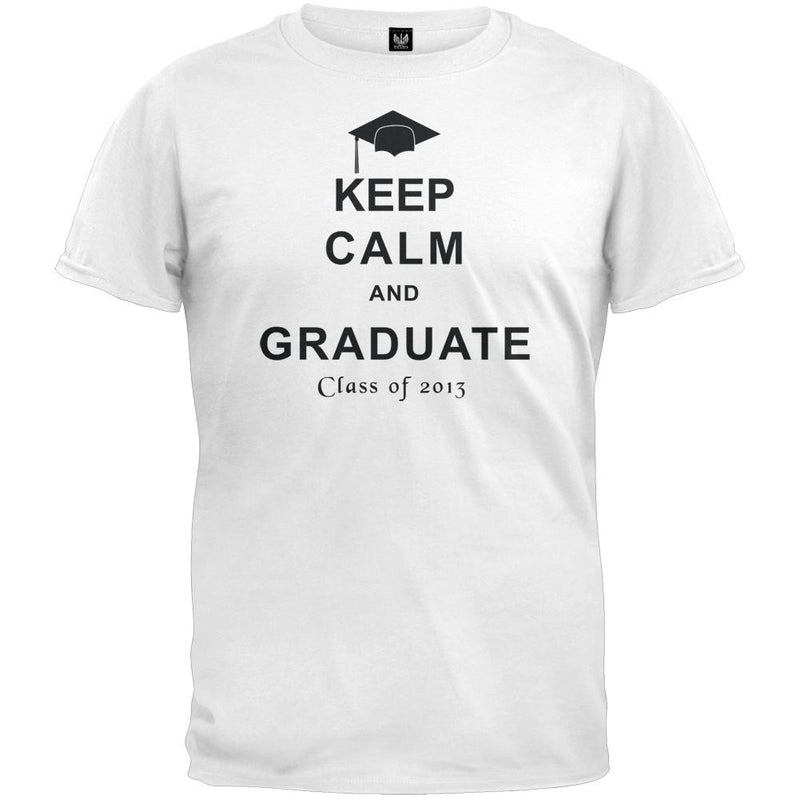 Keep Calm and Graduate 2013 Black T-Shirt Men's T-Shirts Old Glory