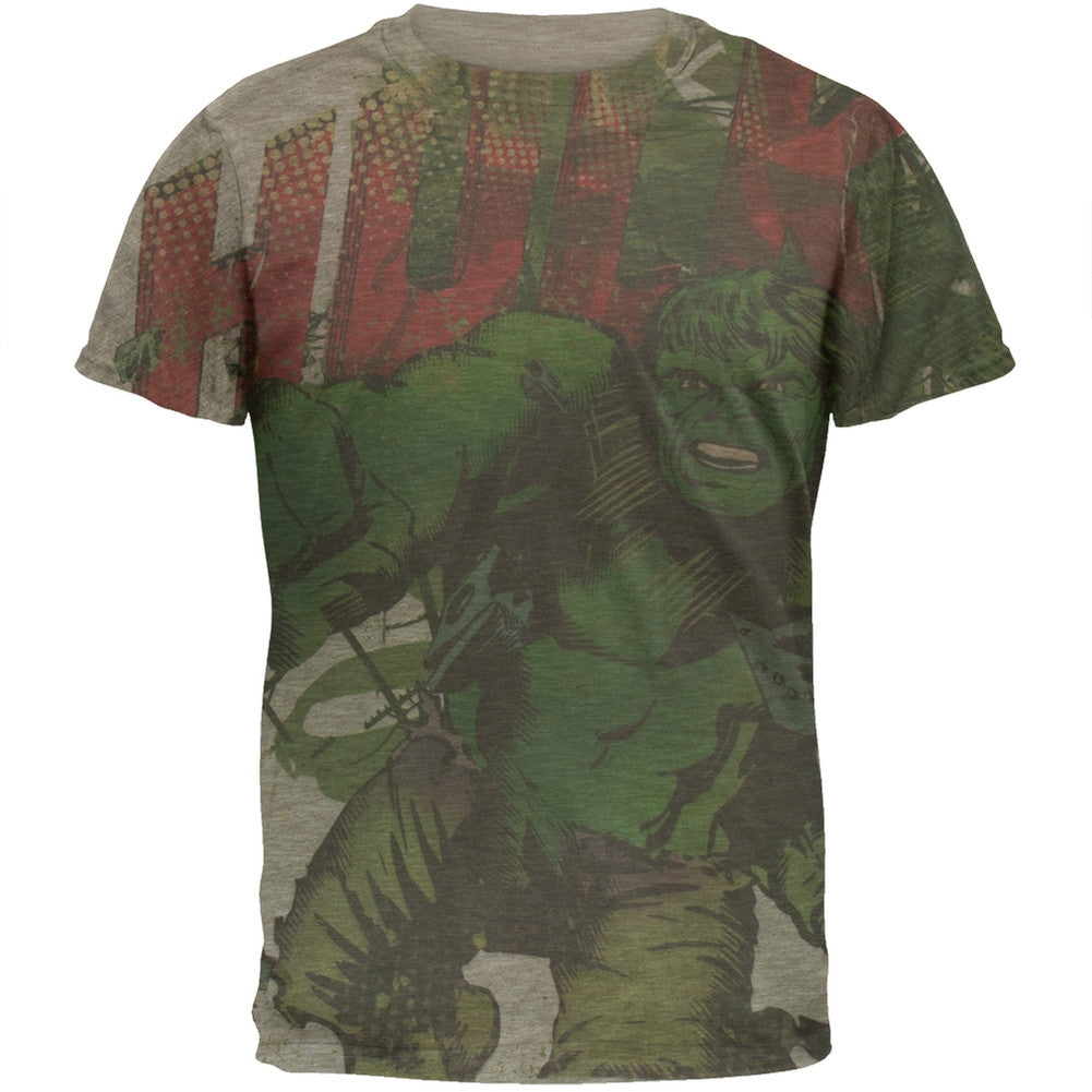 Incredible Hulk - Charge All-over Soft T-Shirt Men's T-Shirts The Incredible Hulk