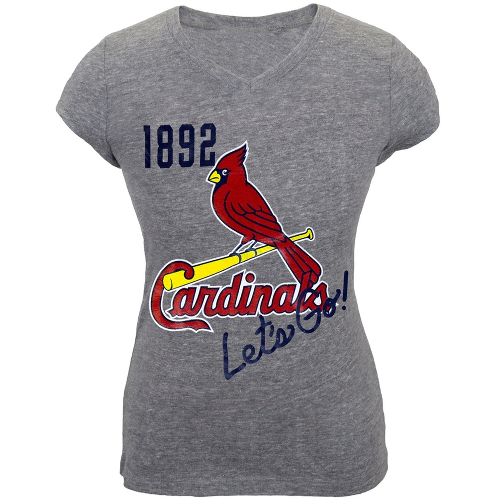 St. Louis Cardinals - Lets Go Girls Youth T-Shirt Youth T-Shirts St. Louis Cardinals 14 Grey