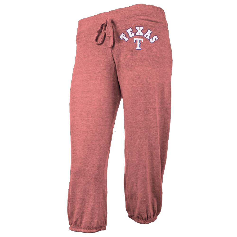 Texas Rangers - Logo Juniors Capris Sweatpants Juniors Sweatpants Texas Rangers SM Red