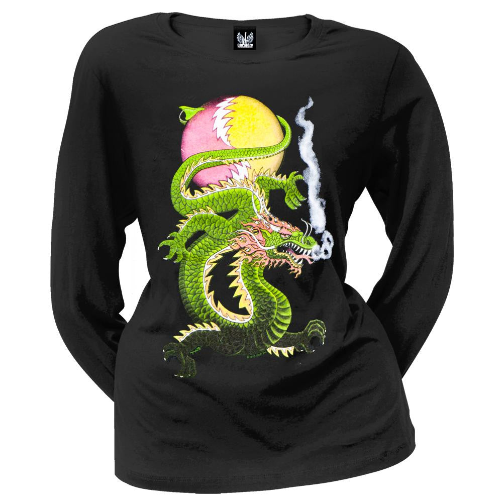 Grateful Dead Bolt Dragon SYF Juniors Long Sleeve T Shirt Juniors Long Sleeves Grateful Dead