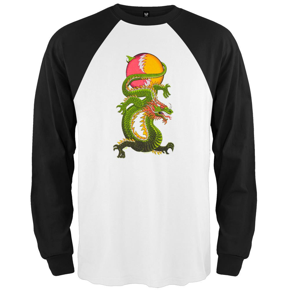 Grateful Dead - Lightning Bolt Dragon Raglan Men's Raglans Grateful Dead