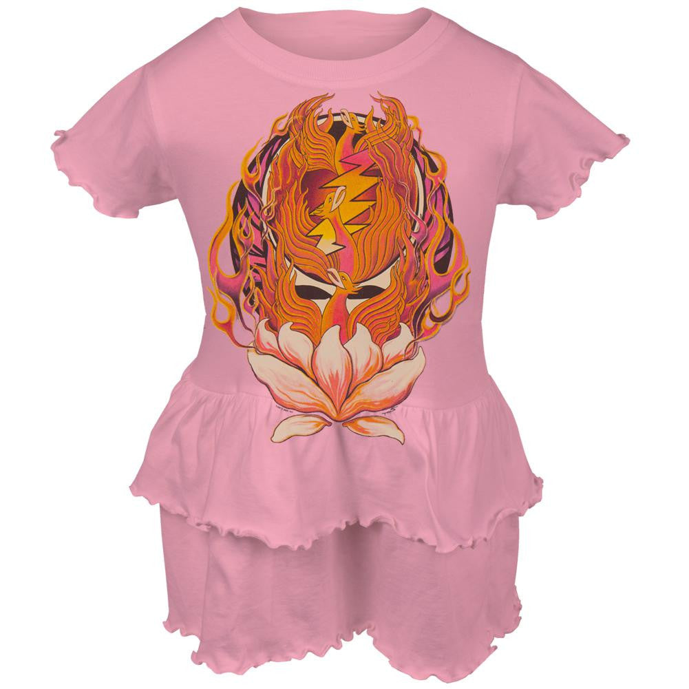 Grateful Dead - Phoenix Rising SYF Infant Romper Ruffle Dress Infant Rompers Grateful Dead