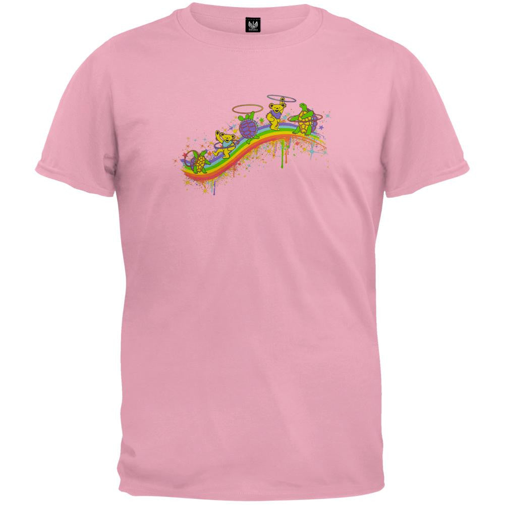 Grateful Dead - Rainbow Hoopers Pink Maternity T-Shirt Maternity T-Shirts Grateful Dead