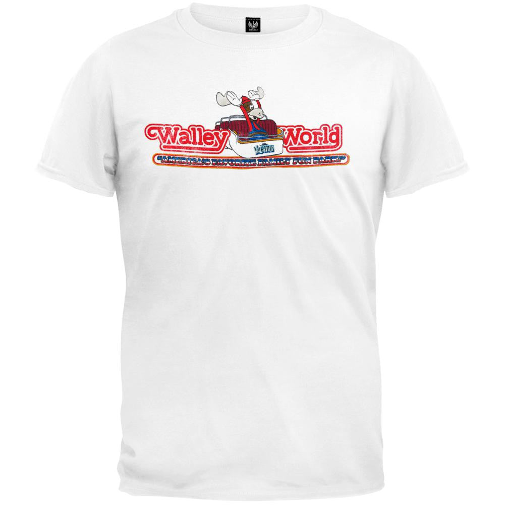 National Lampoon Vacation - Walley World Roller Coaster Soft T-Shirt Men's T-Shirts National Lampoon SM White