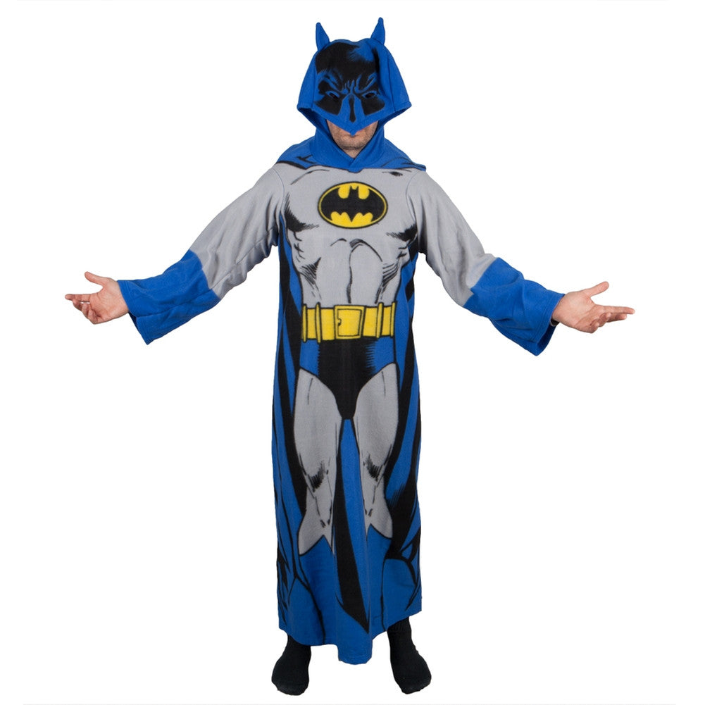 Batman - Adult Cozy Costume Blankets & Throws Old Glory OS Blue