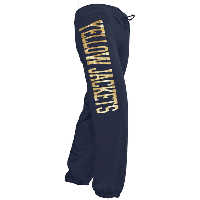 Georgia Tech Yellow Jackets - Foil Logo Girls Juvy Sweatpants Juvenile Sweatpants Georgia Tech Yellow Jackets