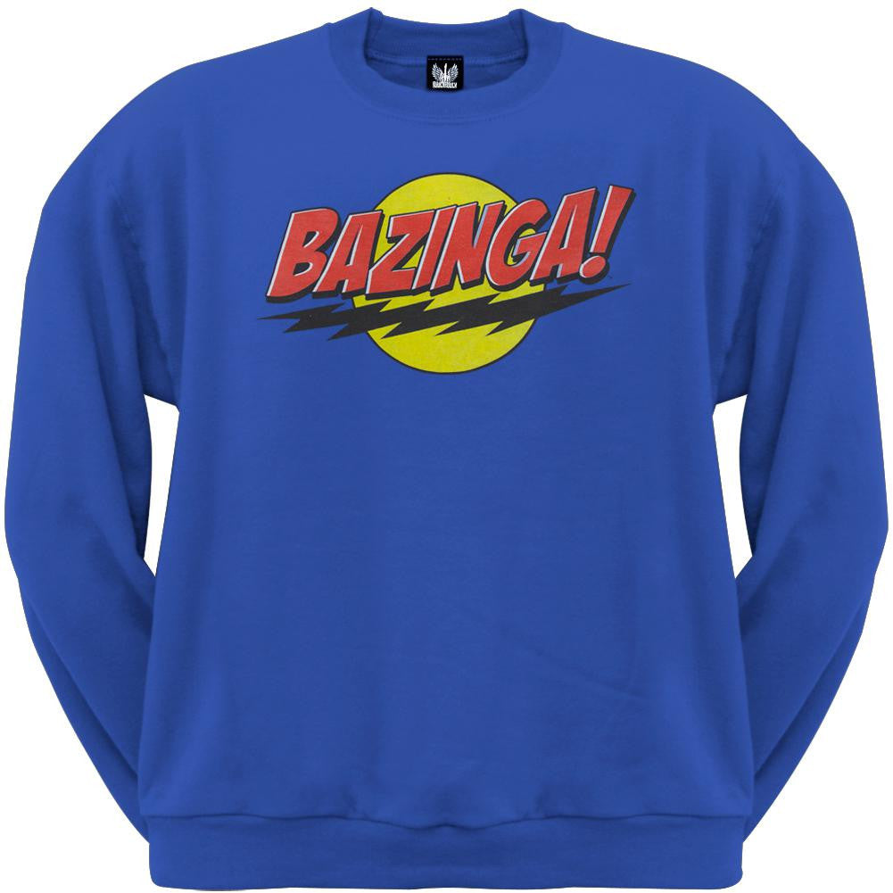 Big Bang Theory - Bazinga Crew Neck Sweatshirt Men's Sweatshirts Big Bang Theory SM Blue