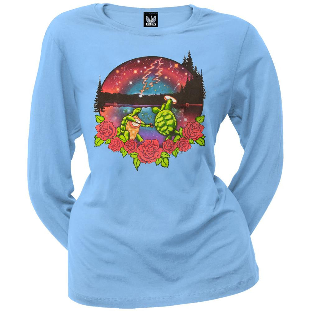 Grateful Dead - Terrapin Lake Sky Juniors Long Sleeve T-Shirt Juniors Long Sleeves Grateful Dead