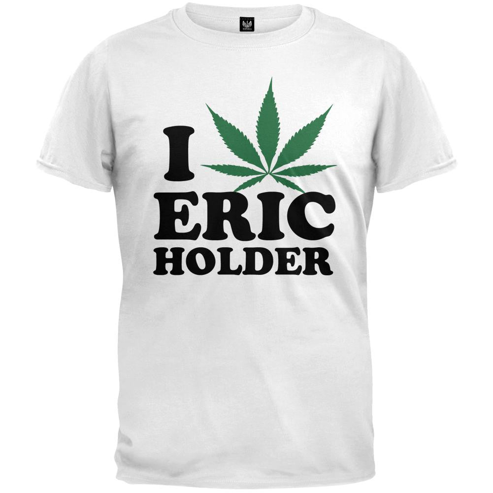I Pot Leaf Eric Holder T-Shirt Men's T-Shirts Old Glory