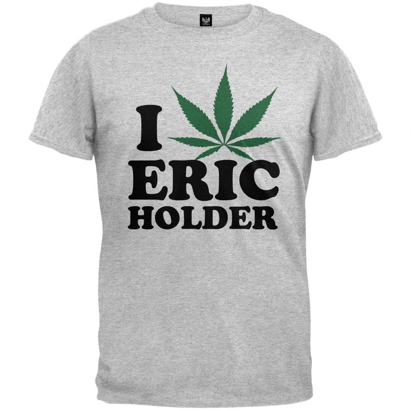 I Pot Leaf Eric Holder T-Shirt Men's T-Shirts Old Glory