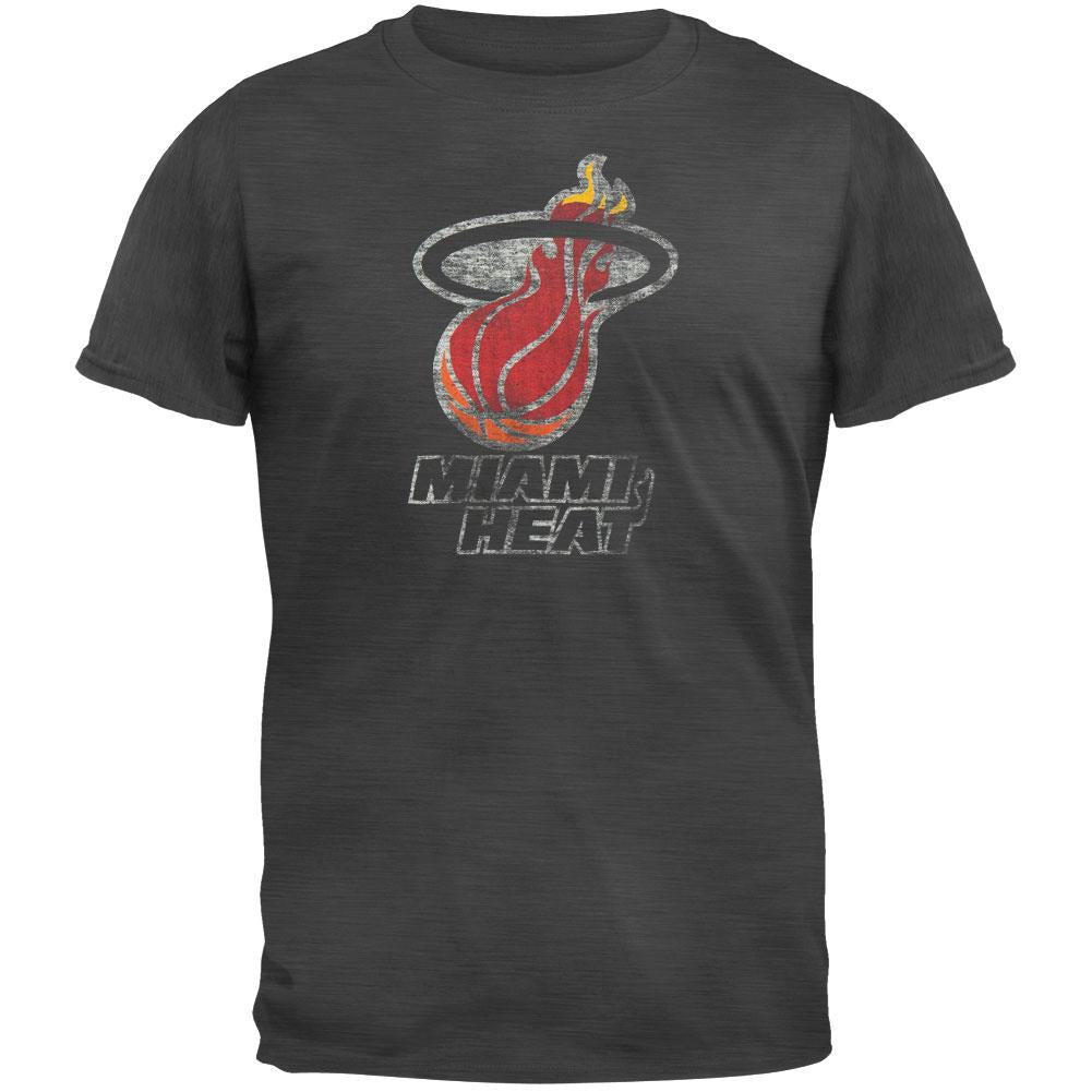 Miami Heat - Logo Scrum Premium Grey T-Shirt Men's T-Shirts Miami Heat 2XL Grey