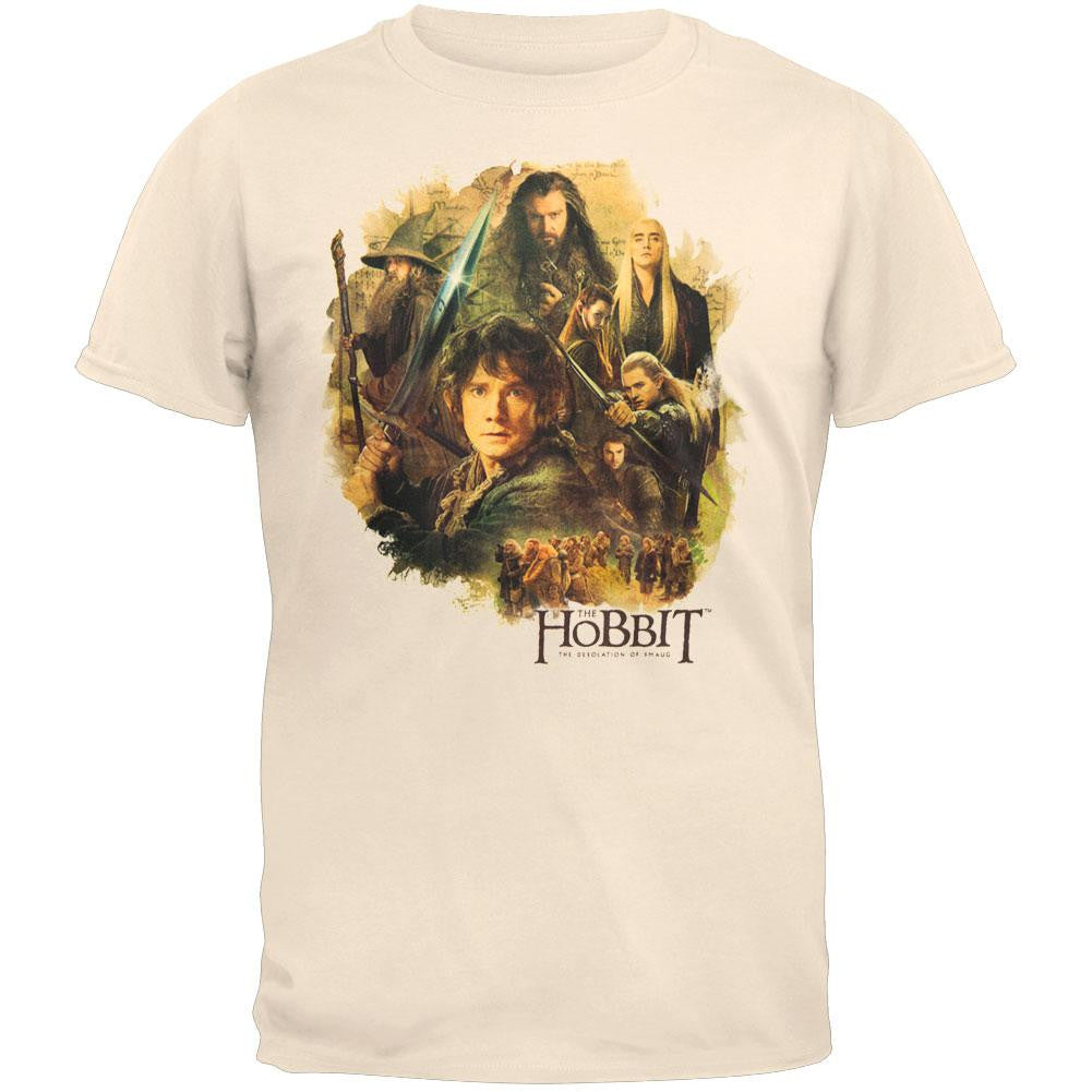 The Hobbit - Collage Youth T-Shirt Youth T-Shirts The Hobbit LG Off-White