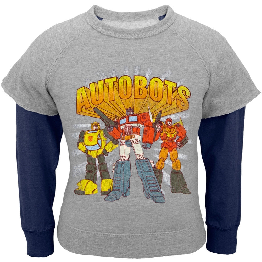 Transformers - Autos Crest Infant Reversible Crewneck Sweatshirt Infant Sweatshirts Transformers