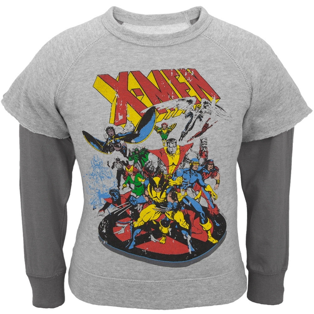 X-Men - Wolverine and Friends Youth Reversible Crewneck Sweatshirt Youth Sweatshirts X-Men