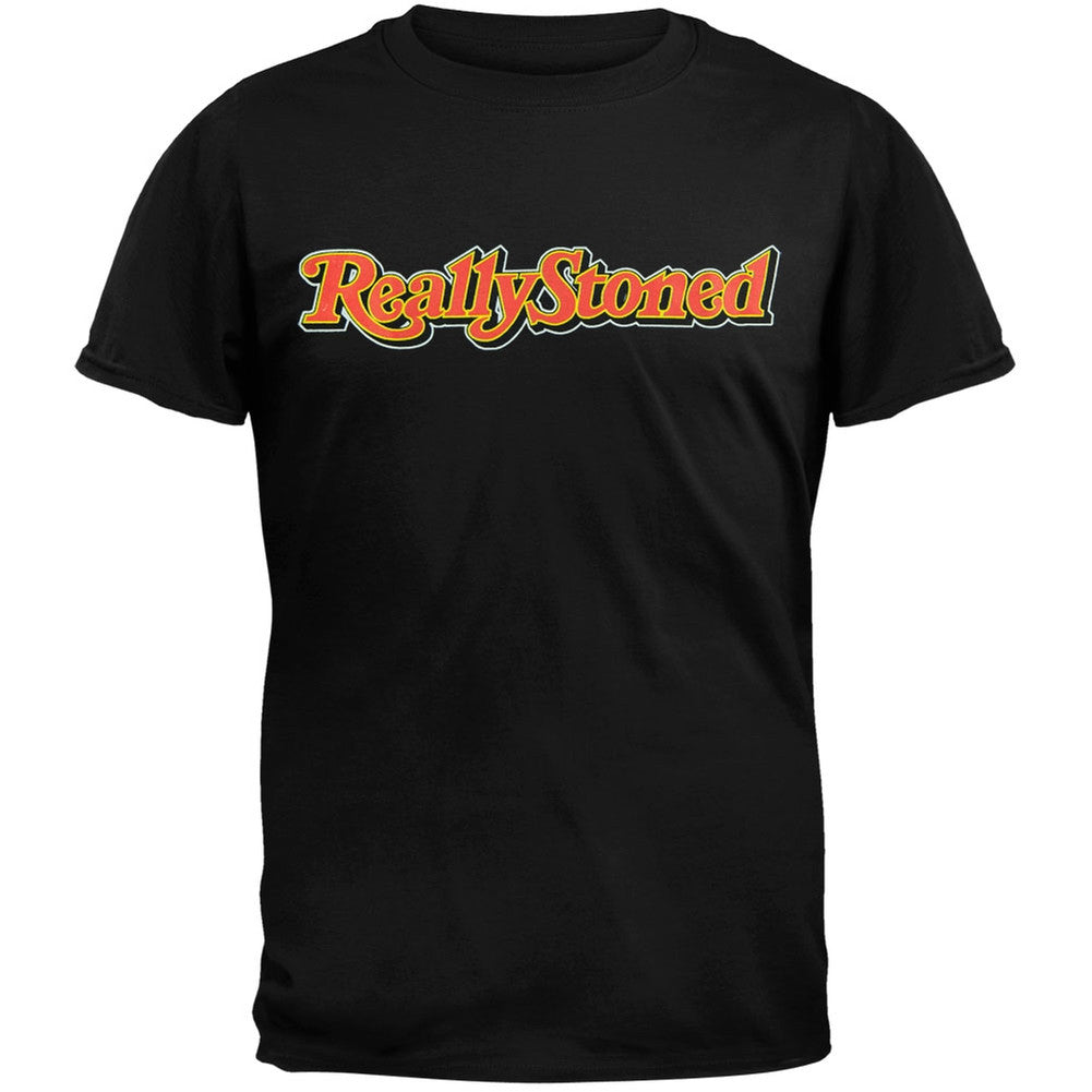 Really Stoned Adult T-Shirt Men's T-Shirts Old Glory 2XL Black