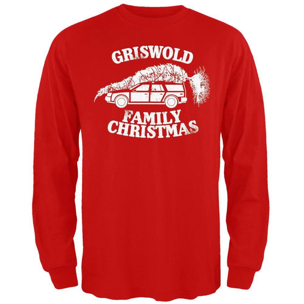 Christmas Vacation - Griswold Family Christmas Long Sleeve T-Shirt Men's Long Sleeves National Lampoon SM Red