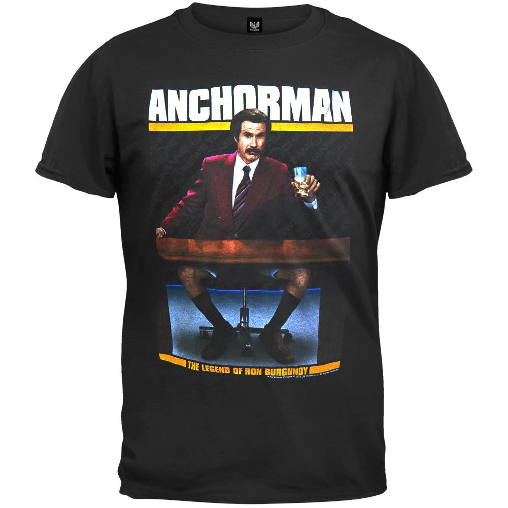 Anchorman - Unrated T-Shirt Men's T-Shirts Anchorman SM Black