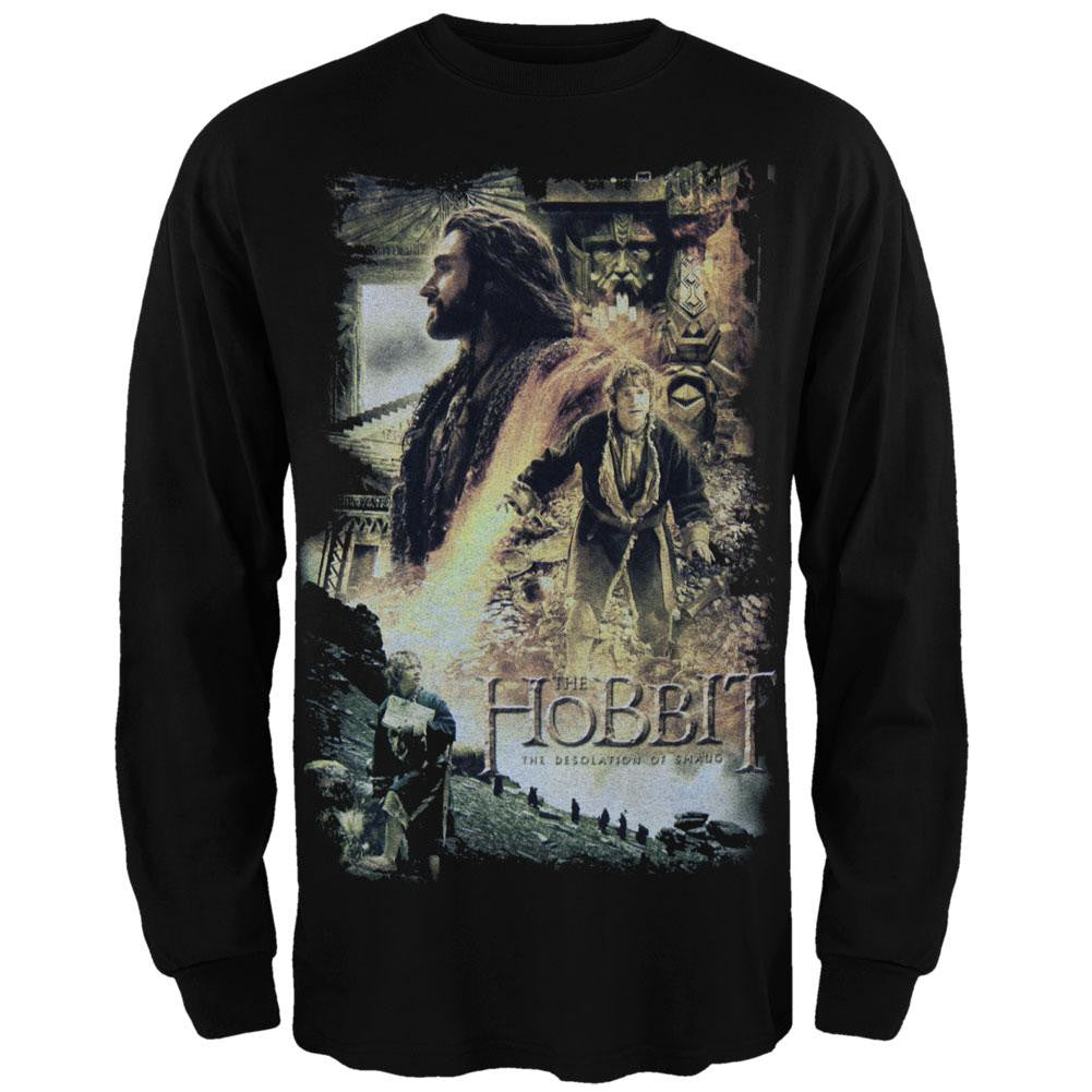 The Hobbit - Golden Chambers Long Sleeve T-Shirt Men's Long Sleeves The Hobbit SM Black