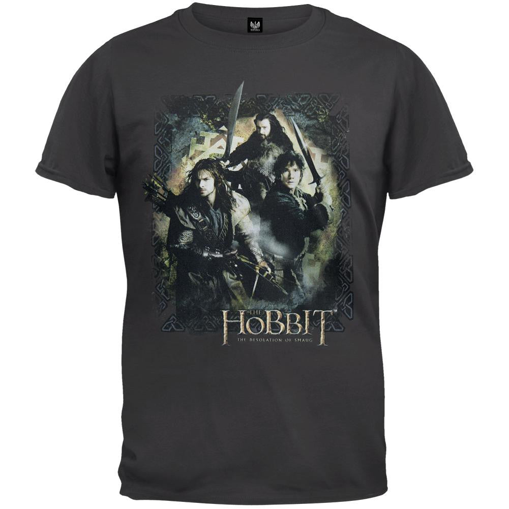 The Hobbit - Weapons Drawn T-Shirt Men's T-Shirts The Hobbit 2XL Grey