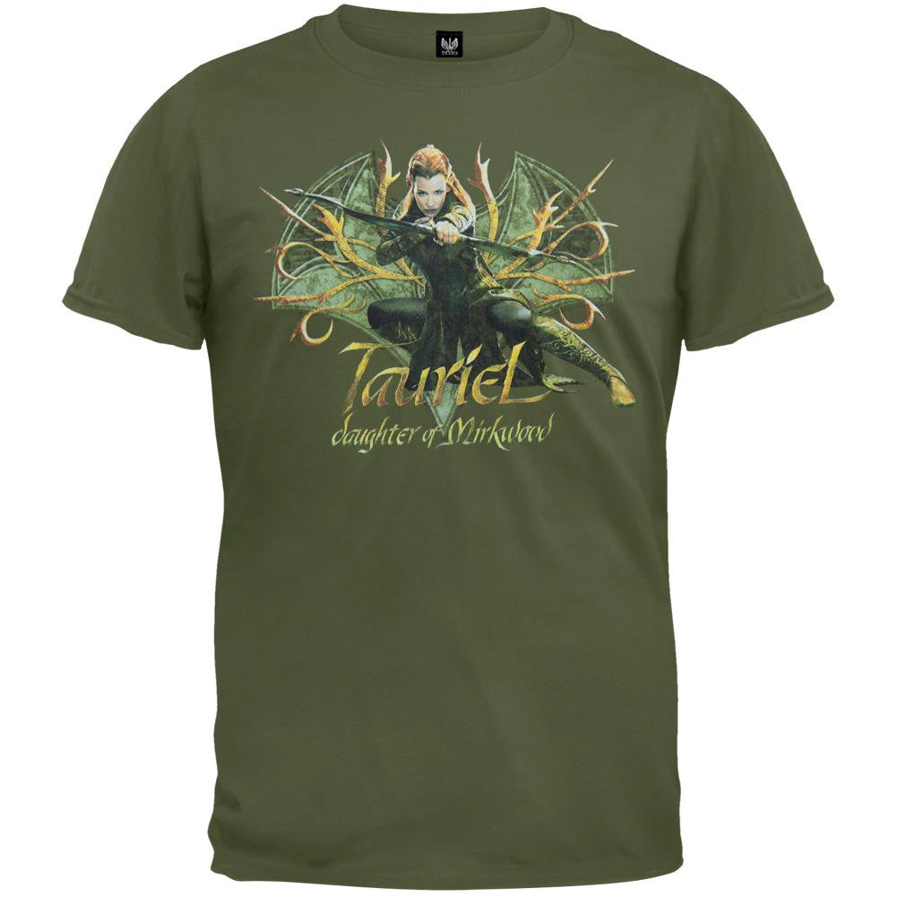 The Hobbit - Tauriel T-Shirt Men's T-Shirts The Hobbit 2XL Olive