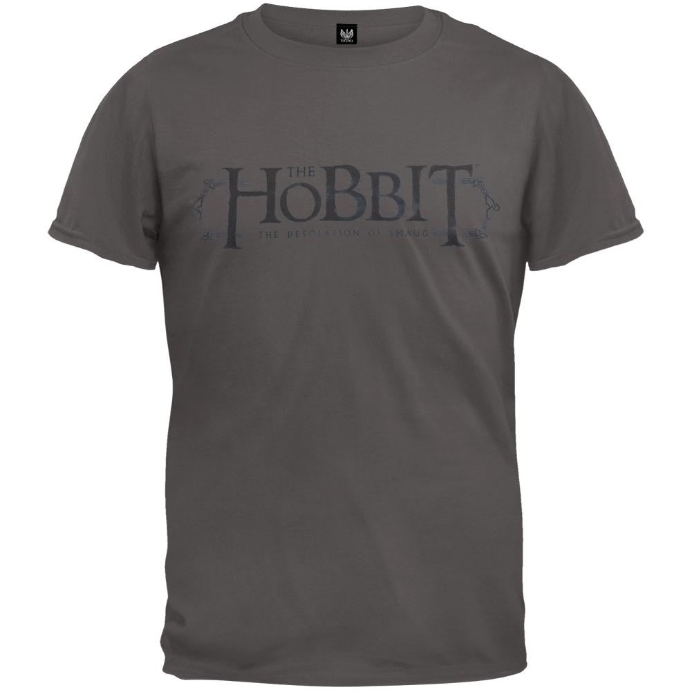 The Hobbit - Ornate Logo T-Shirt Men's T-Shirts The Hobbit 2XL Grey