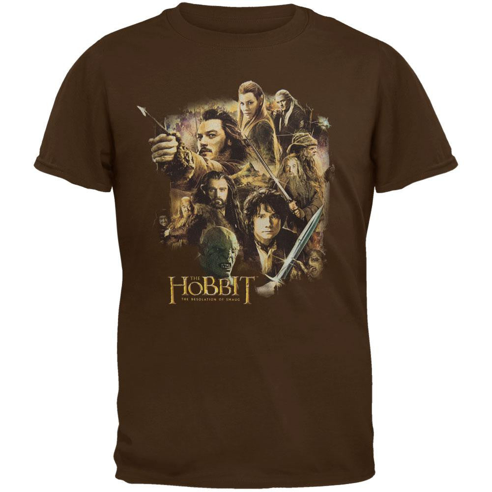 The Hobbit - Middle Earth Cast Youth T-Shirt Youth T-Shirts The Hobbit XL Brown