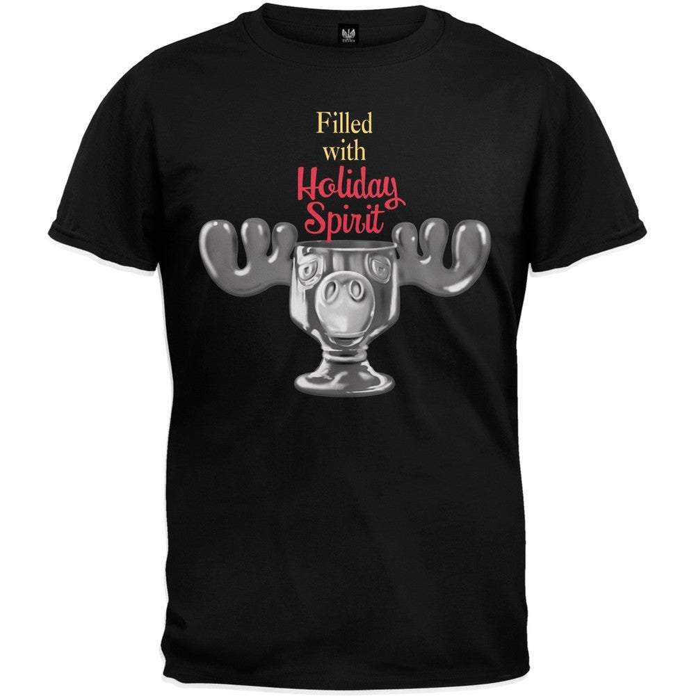 Christmas Vacation - Filled With Holiday Spirit T-Shirt Men's T-Shirts National Lampoon SM Black