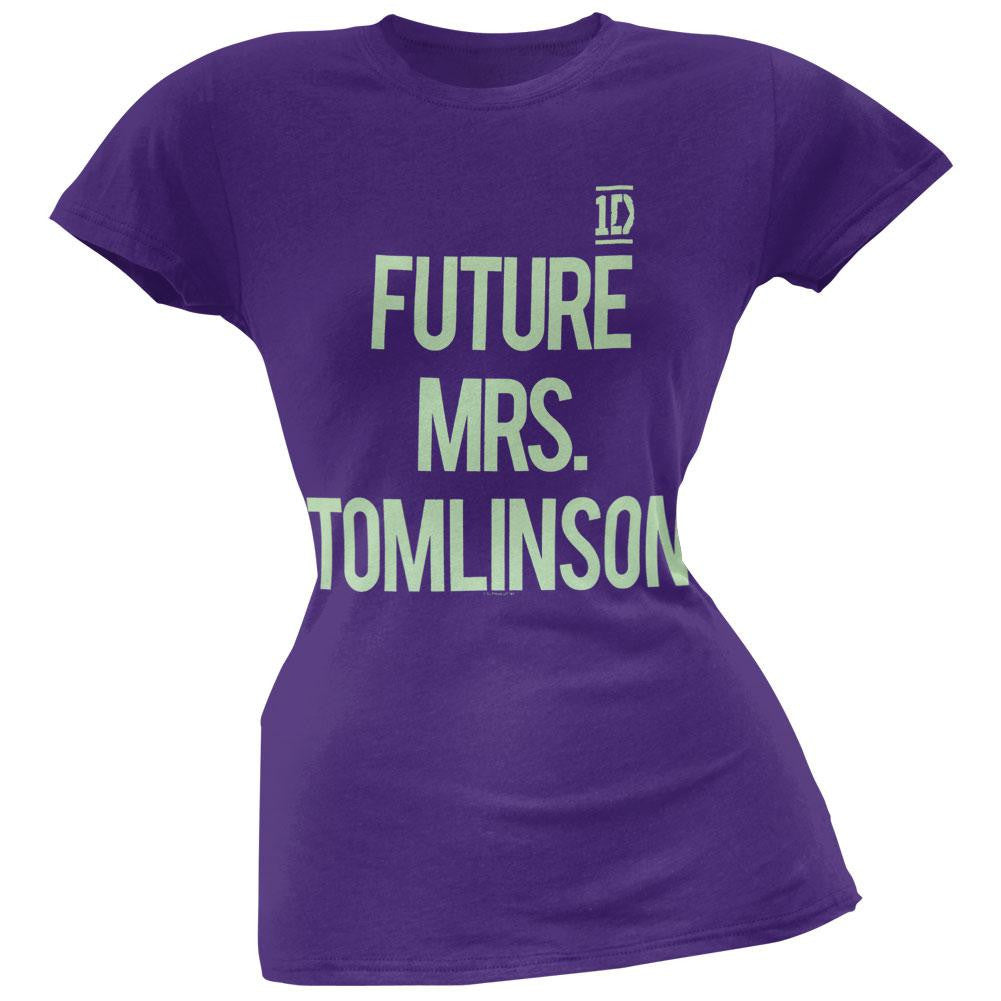 One Direction - Future Mrs. Tomlinson Juniors T-Shirt Juniors T-Shirts One Direction LG Purple