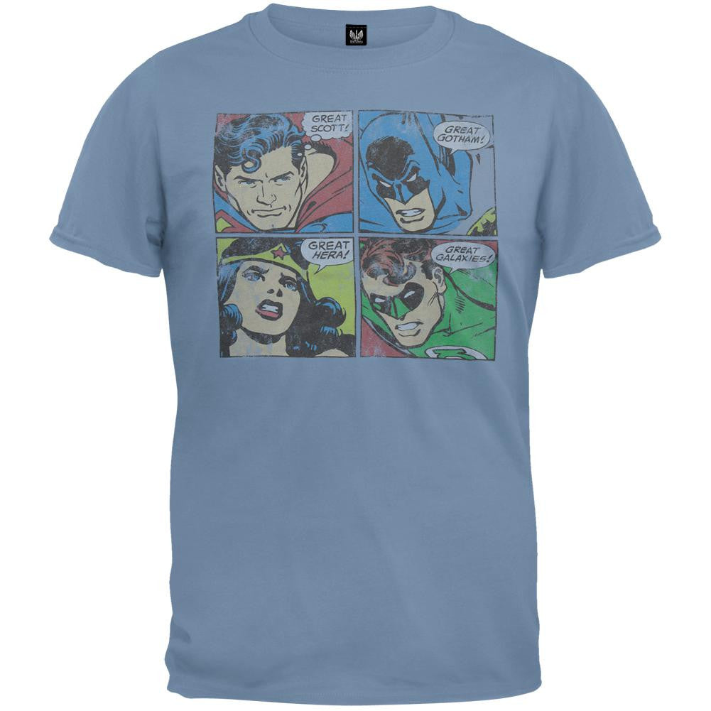 DC Comics - Face Clips Premium T-Shirt Men's T-Shirts DC Comics