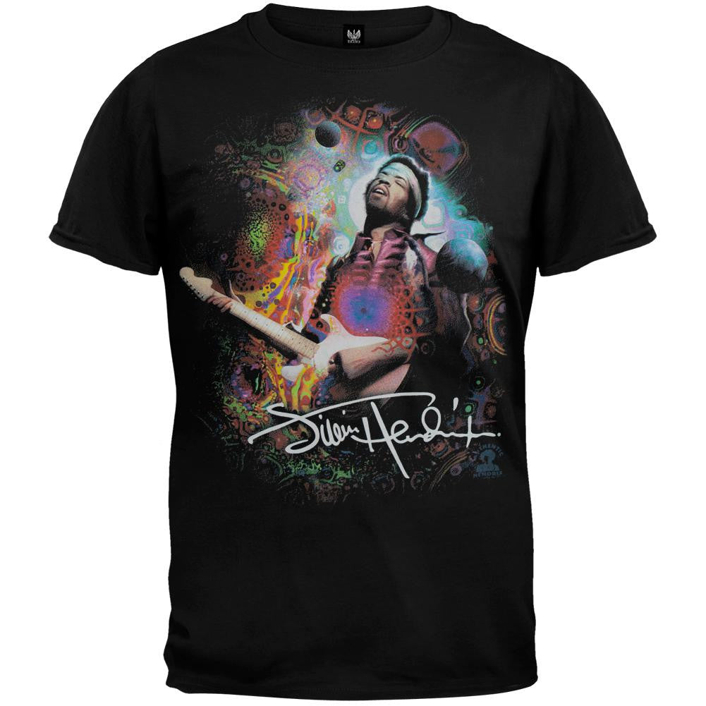 Jimi Hendrix - Angel T-Shirt Men's T-Shirts Jimi Hendrix SM Black