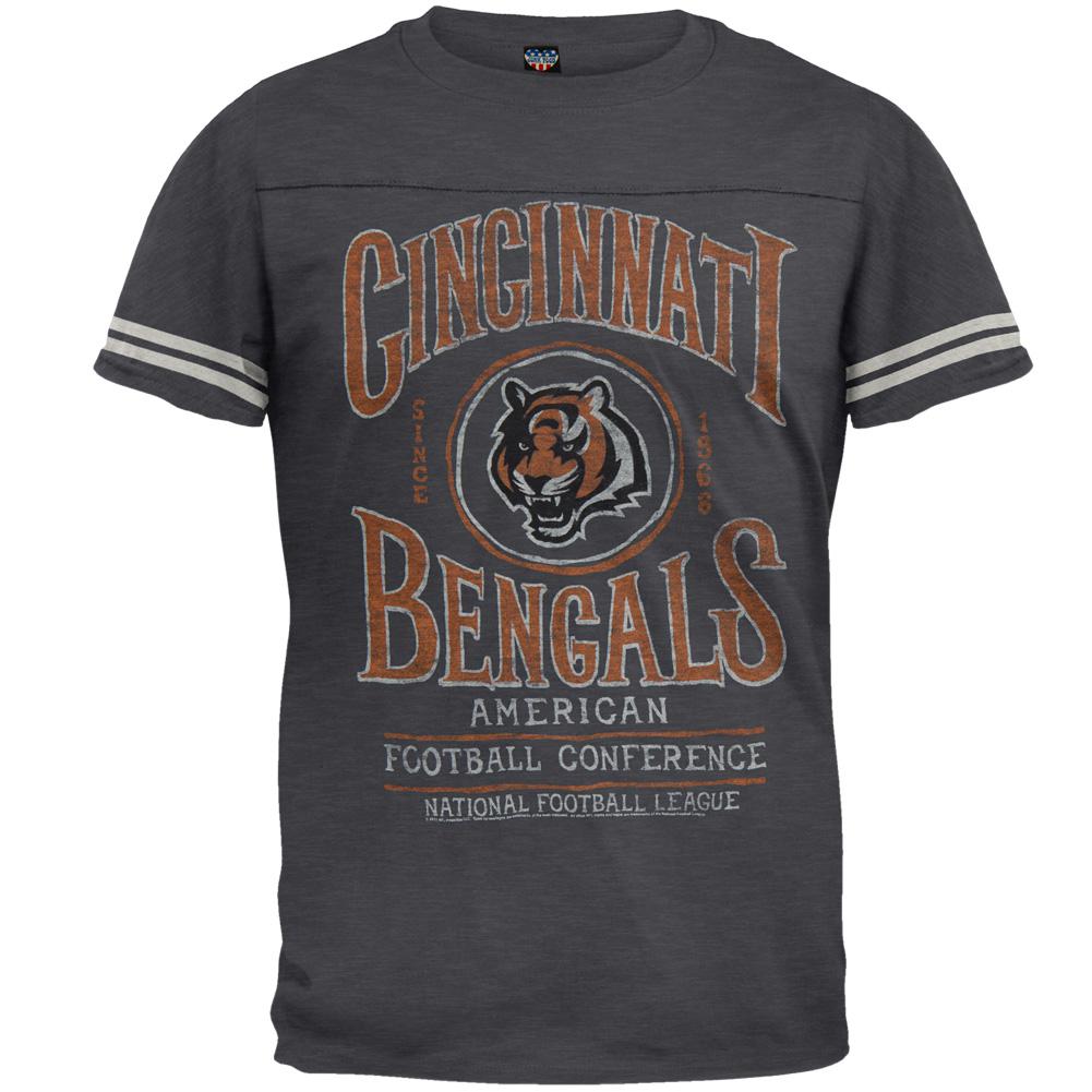Cincinnati Bengals - Tailgate Jersey T-Shirt Men's T-Shirts Cincinnati Bengals MD Grey