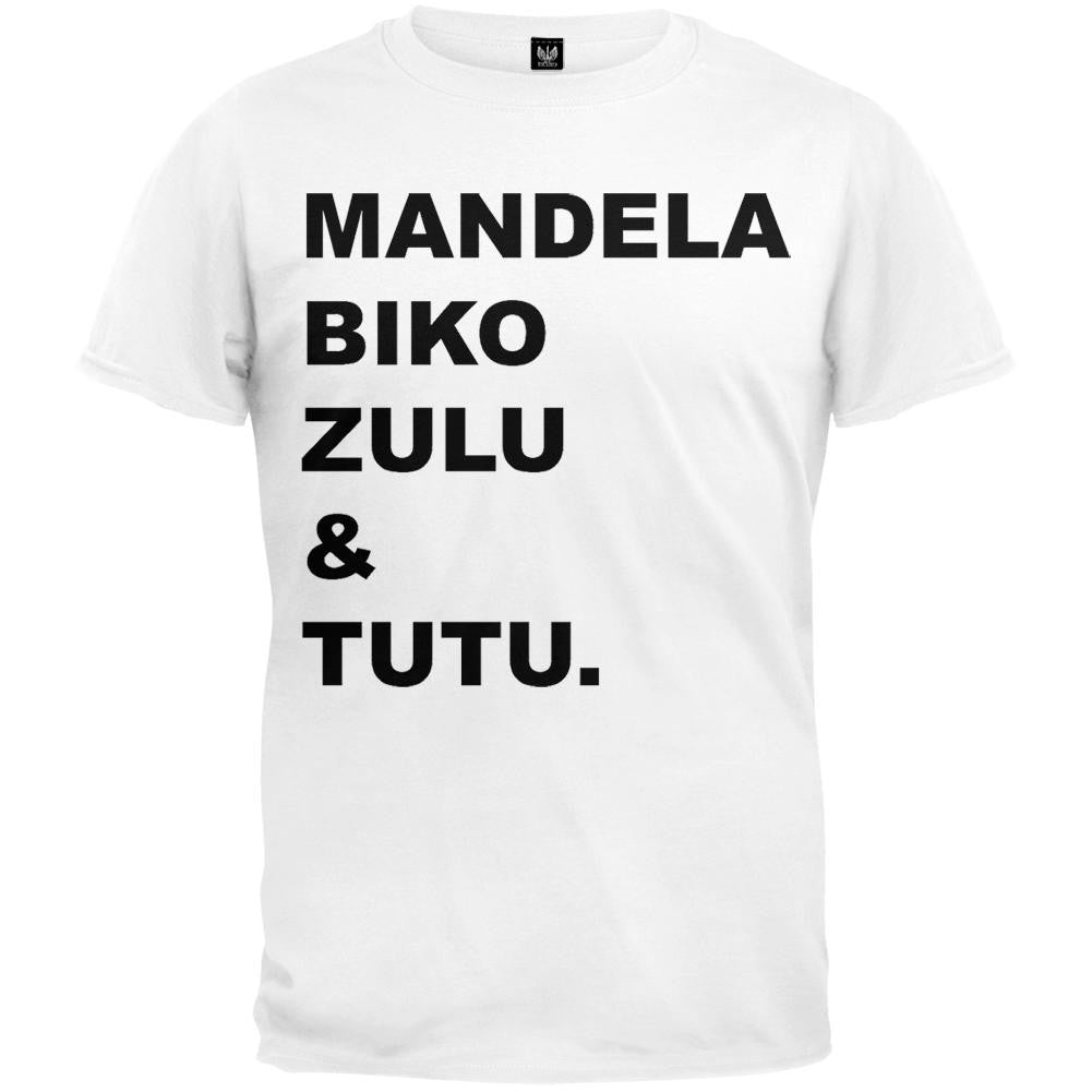 Mandela Biko Zulu Tutu T-Shirt Men's T-Shirts Nelson Mandela