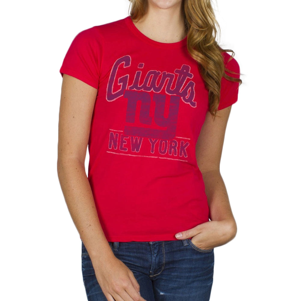 New York Giants - Kick Off Juniors T-Shirt Juniors T-Shirts New York Giants LG Red
