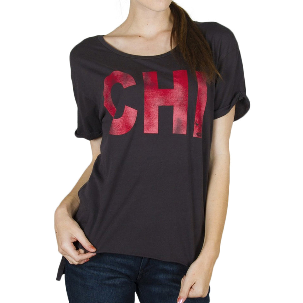 Chicago Bulls - Slam Dunk Juniors T-Shirt Juniors T-Shirts Chicago Bulls LG Black