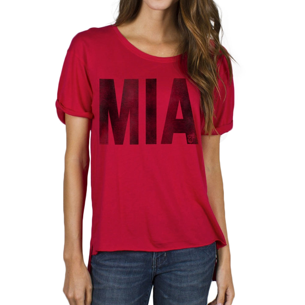 Miami Heat - Slam Dunk Juniors T-Shirt Juniors T-Shirts Miami Heat LG Red