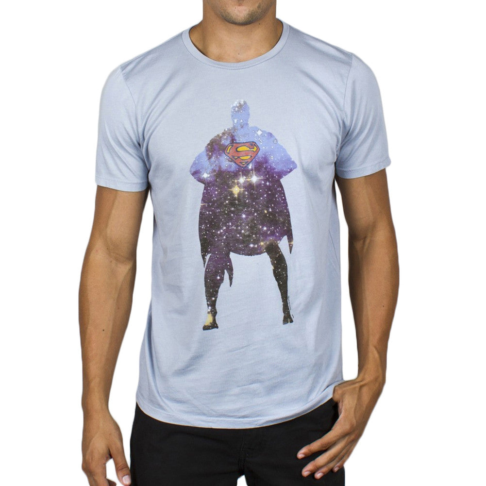 Superman - Celestial Silhouette Soft T-Shirt Men's T-Shirts Superman