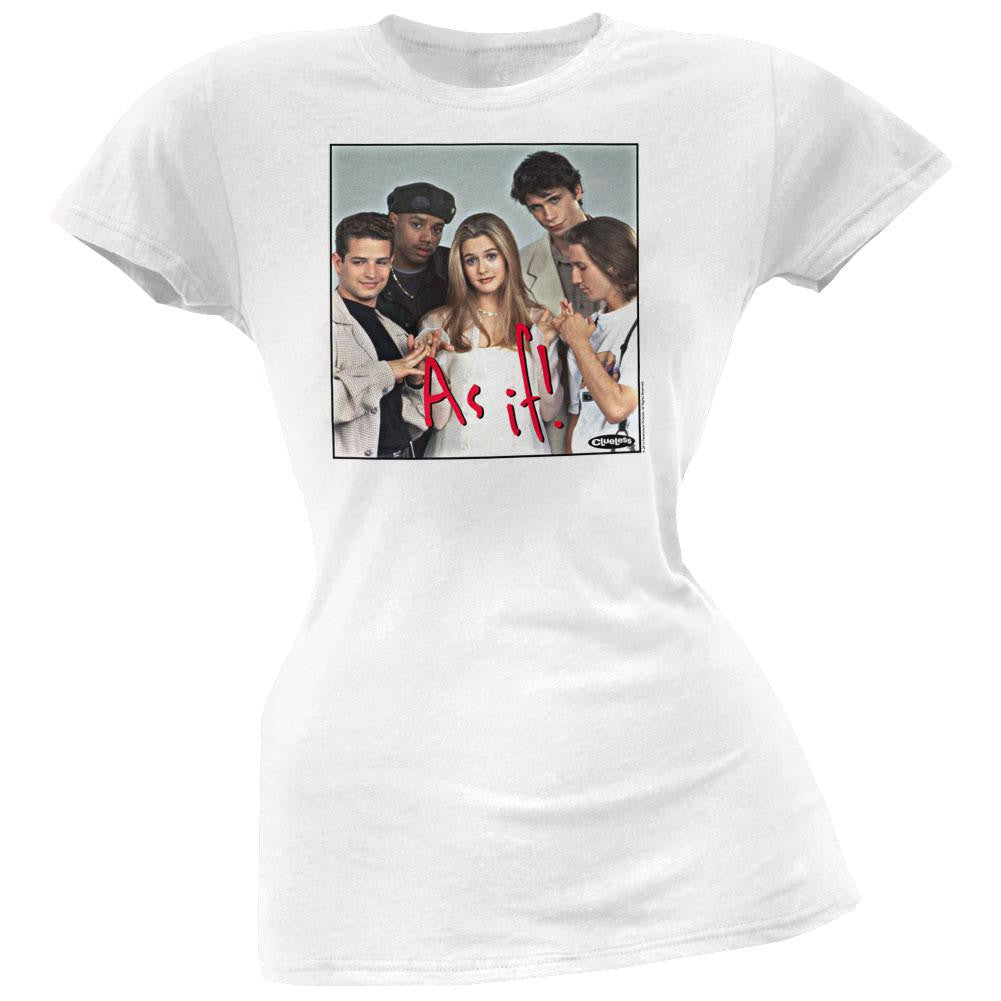 Clueless - As If Juniors T-Shirt Juniors T-Shirts Clueless SM White