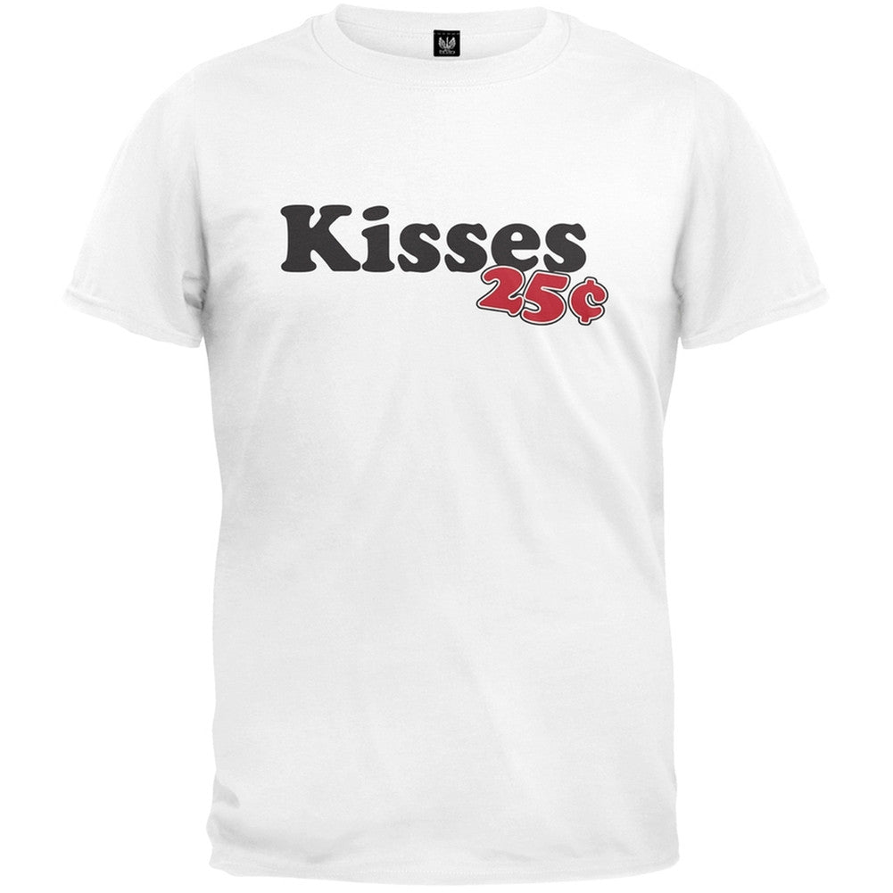 Kisses 25 Cents T-Shirt Men's T-Shirts Old Glory SM White