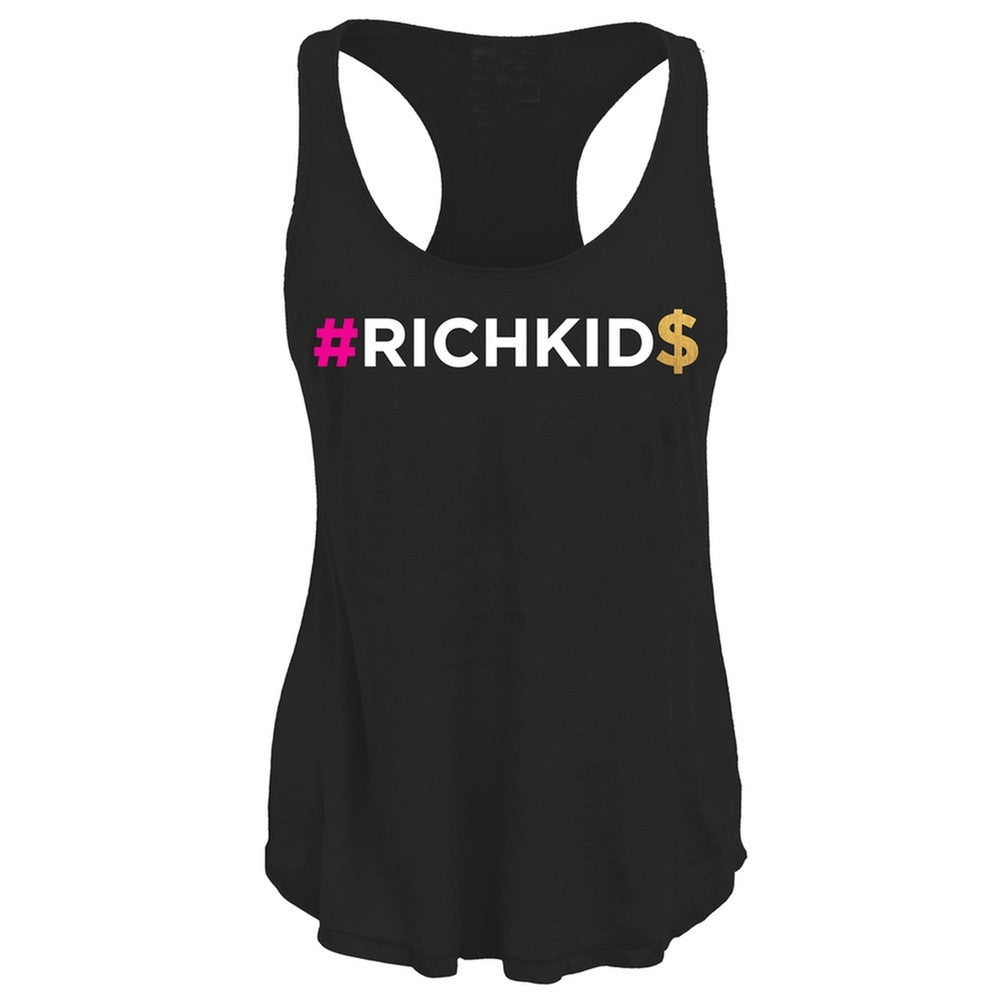 #RICHKIDS Juniors Tank Top Juniors Tank Tops Old Glory SM Black