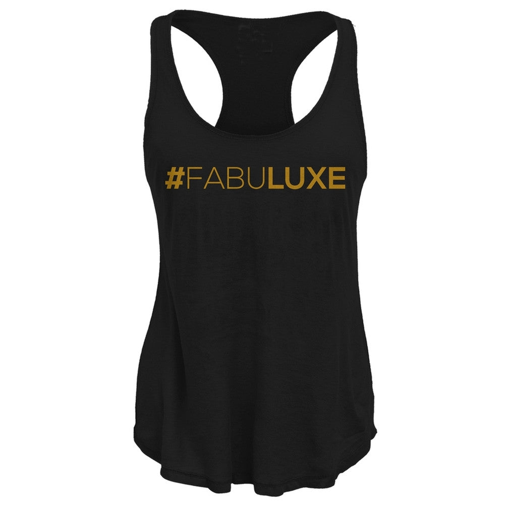 #FABULUXE Juniors Tank Top Juniors Tank Tops Old Glory SM Black