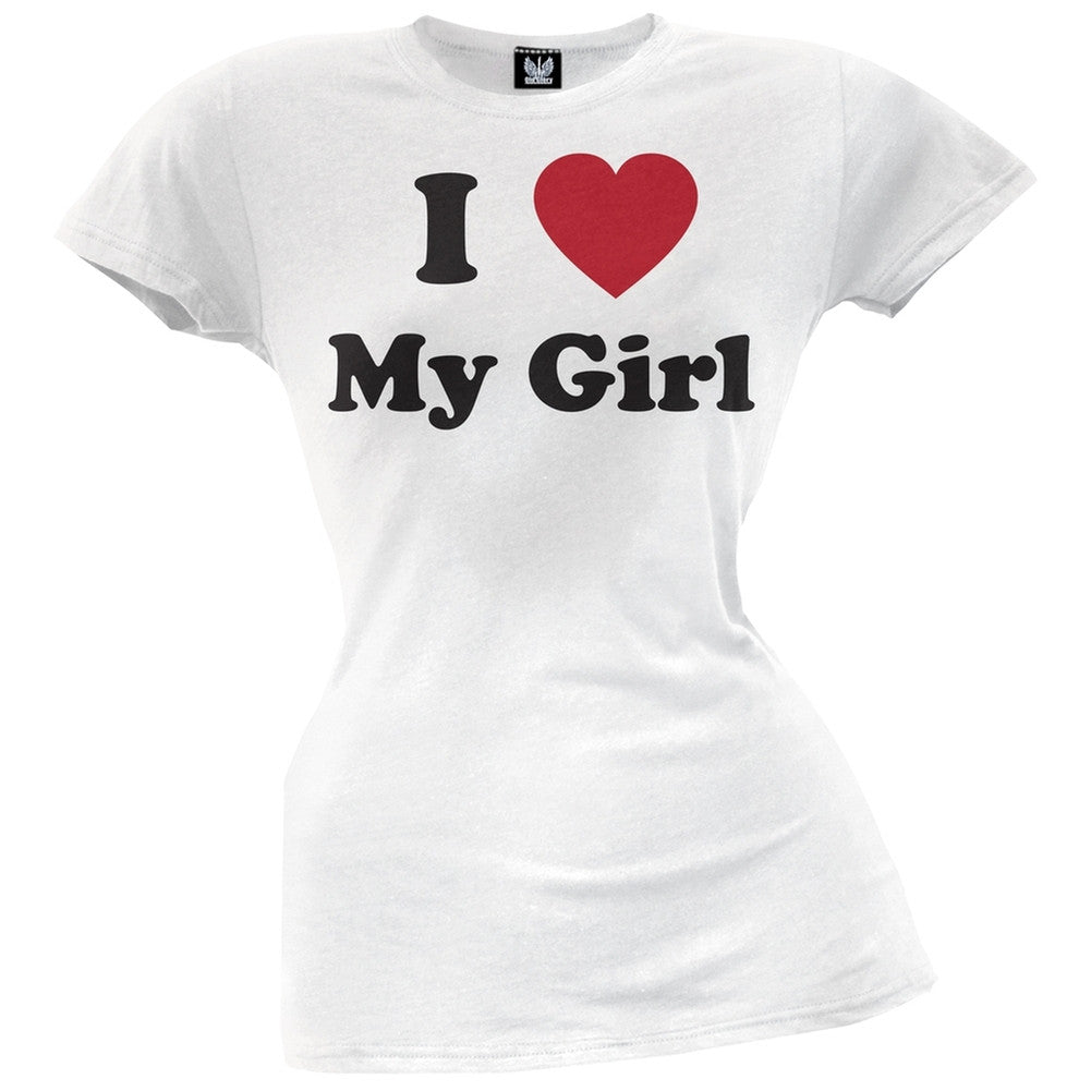 I Heart My Girl Juniors T-Shirt Juniors T-Shirts Old Glory