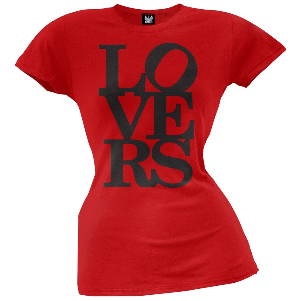 Lovers Juniors Pink T-Shirt Juniors T-Shirts Old Glory