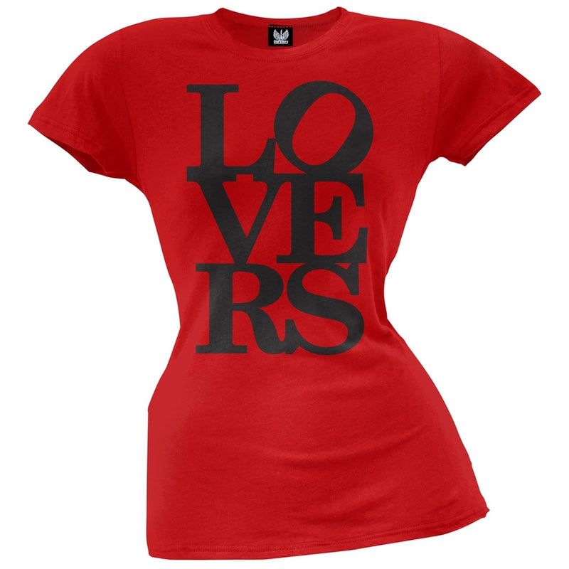 Lovers Juniors Pink T-Shirt Juniors T-Shirts Old Glory