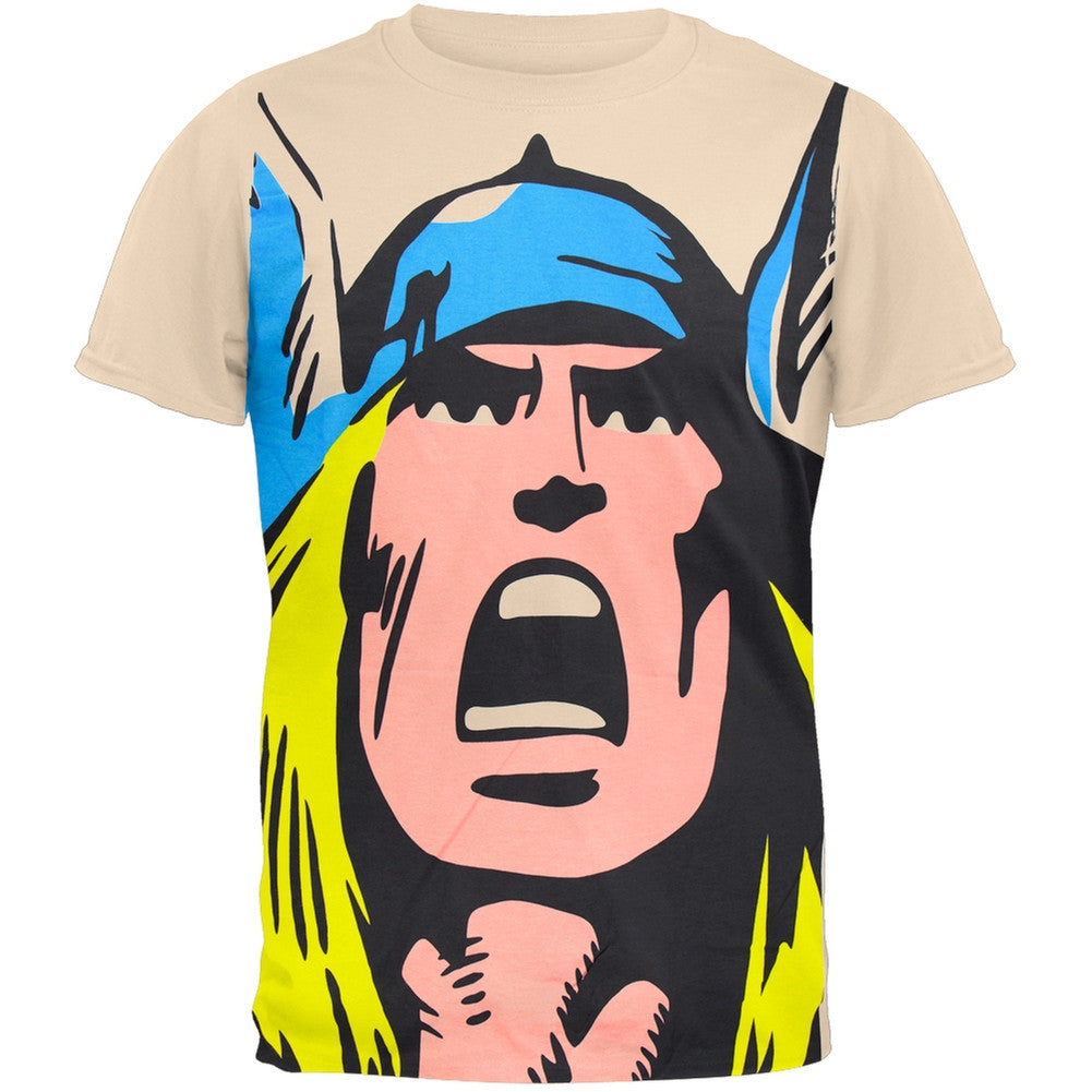 Thor - Big Head Subway T-Shirt Men's T-Shirts Thor XL White
