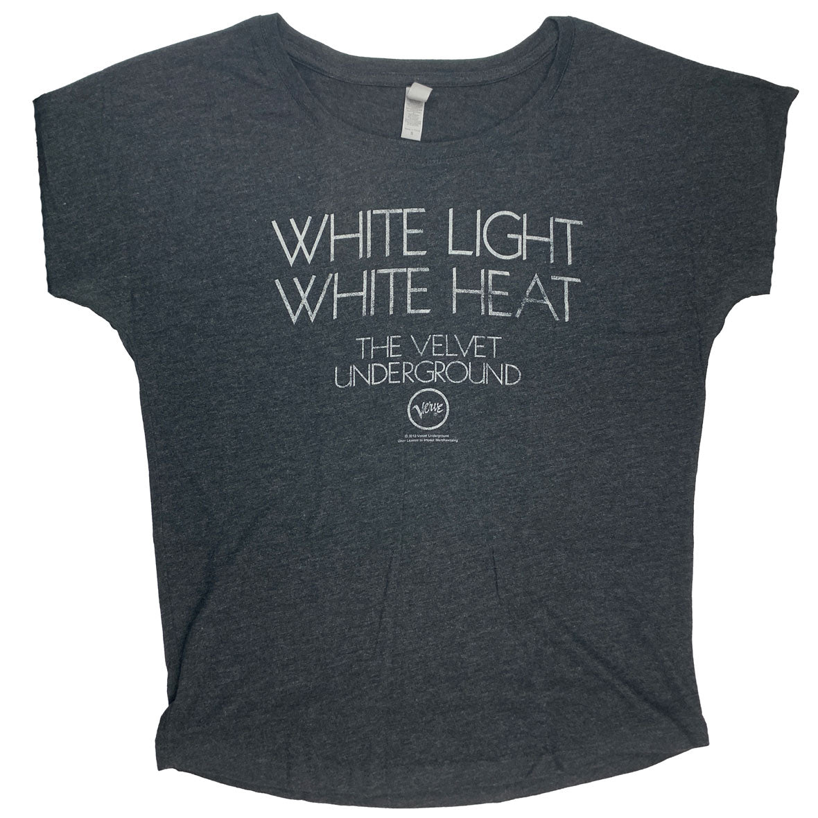 Velvet Underground White Light White Heat Juniors Dolman T Shirt Juniors T-Shirts Velvet Underground